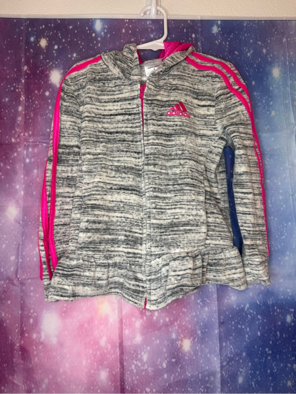 Adidas velour zip up girls hoodie 🛍